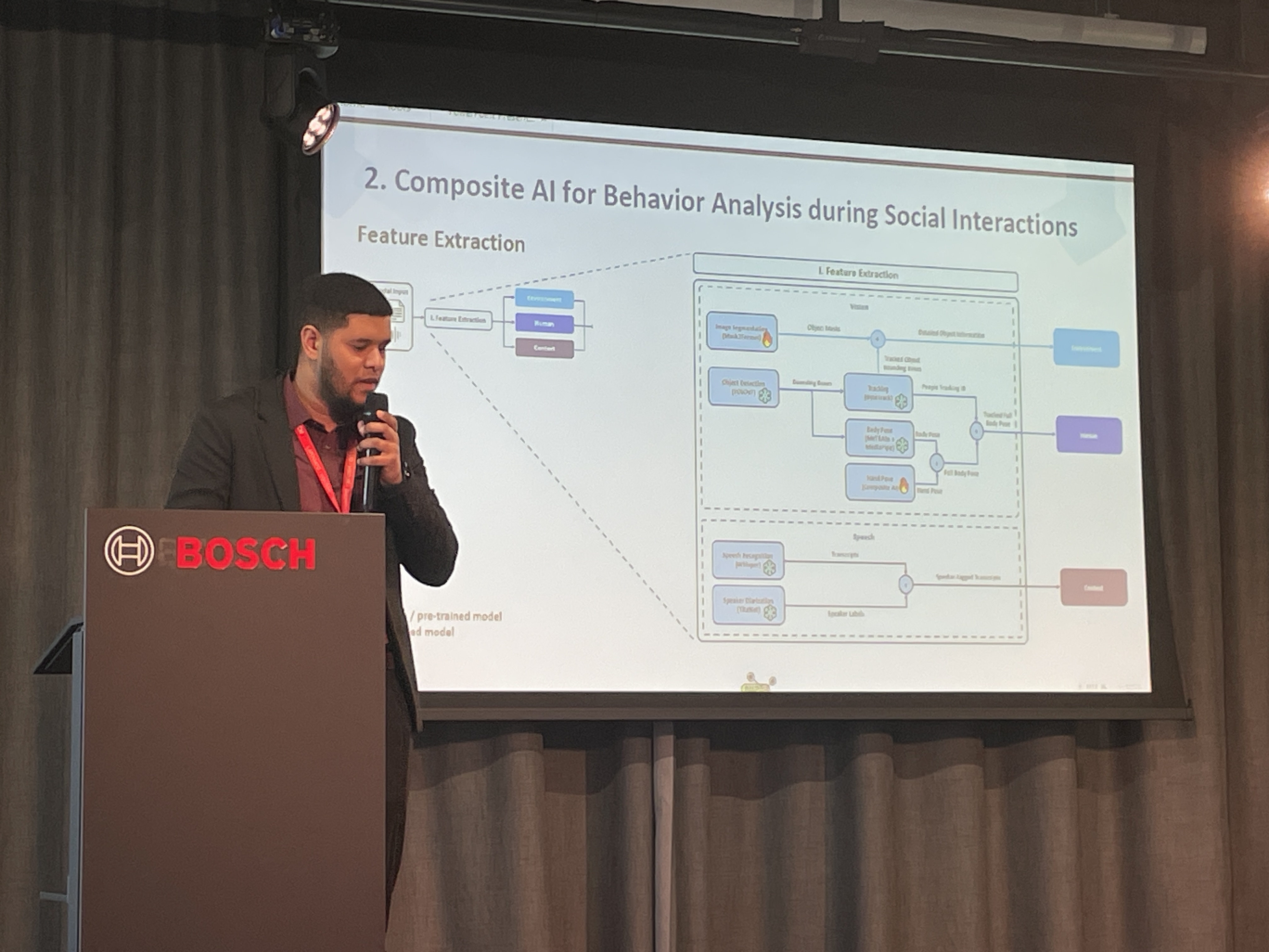 Bruno Melício presenting Composite AI research
